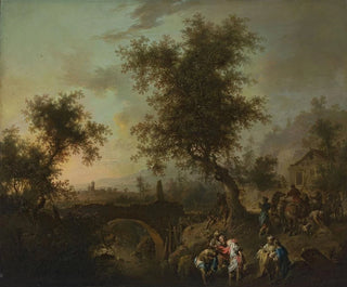 Baptême d'un courtisan de la reine d'Éthiopie - Johann Conrad Seekatz — artwork view