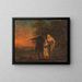 Sainte Famille en route pour Jérusalem - Johann Conrad Seekatz — framed artwork on a wall
