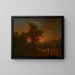 En route to Emmaus - Johann Conrad Seekatz — framed artwork on a wall