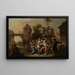 Danse en plein air dans un village - Johann Conrad Seekatz — framed artwork on a wall