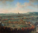 Emperor Francis I Entry, Étienne and his son Joseph II in Frankfurt on March 29, 1764 - Johann Dallinger von Dalling — artwork view