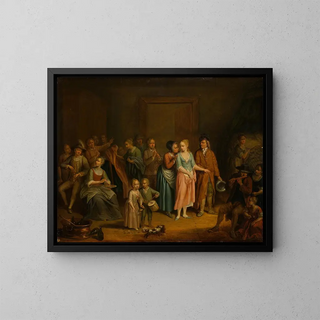 La Nuit de noces - Johann Daniel Bager — framed artwork on a wall