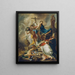 Victory of Christianity over Paganism - Johann Evangelist Holzer — framed artwork on a wall