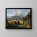 Berchtesgaden avec le Watzmann - Johann Fischbach — framed artwork on a wall