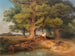 Landscape painting with cows and shepherds - Johann Fischbach — artwork view