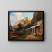 View of the Saint-Pierre Cemetery in Salzburg - Johann Fischbach — framed artwork on a wall