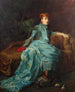 Portrait of Countess Kessler in an interior - Johann Frank Kirchbach — artwork view