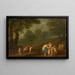 Venus and Adonis love scene - Johann Friedrich Gerhard — framed artwork on a wall