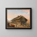 Maison de petits agriculteurs bernoise - Johann Friedrich Maehly — framed artwork on a wall