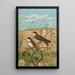 Clivicola riparia - Johann Friedrich Naumann — framed artwork on a wall