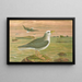 Fulmarus glacialis, fulmar petrel - Johann Friedrich Naumann — framed artwork on a wall