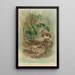 Gallinago gallinula - Johann Friedrich Naumann — framed artwork on a wall