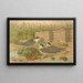 Hydrochelidon hybrida Hydrochelidon fissipes Hydrochelidon nigra - Johann Friedrich Naumann — framed artwork on a wall