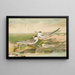Sterna minuta Sterna macrura Sterna hirundo - Johann Friedrich Naumann — framed artwork on a wall