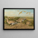 Syrrhaptes paradoxus - Johann Friedrich Naumann — framed artwork on a wall