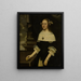 Portrait painting of Maria Margareta von Holzhausen - Johann Friedrich Trescher — framed artwork on a wall