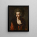 Portrait of a Lady - Johann Georg Edlinger — framed artwork on a wall