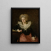 Portrait Painting of a Woman - Johann Georg Edlinger — framed artwork on a wall