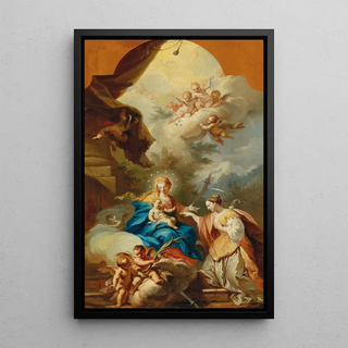 Johann Georg Grasmair - The Mystical Marriage of Saint Catherine.webp