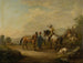 a gentleman on horseback with his groom - Johann Georg Pforr — artwork view