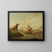 a Married Man Leading Two Horses to Water - Johann Georg Pforr — framed artwork on a wall