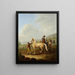 Marché aux chevaux - Johann Georg Pforr — framed artwork on a wall