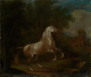 White horse ascending - Johann Georg Pforr — artwork view
