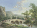 Landscape with a stone bridge on which an antique sculpture is placed - Johann Georg Pforr — artwork view
