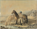 Turkish Painting with Two Horses by the Riverbank - Johann Georg Pforr — artwork view