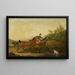 Two Horses English - Johann Georg Pforr — framed artwork on a wall