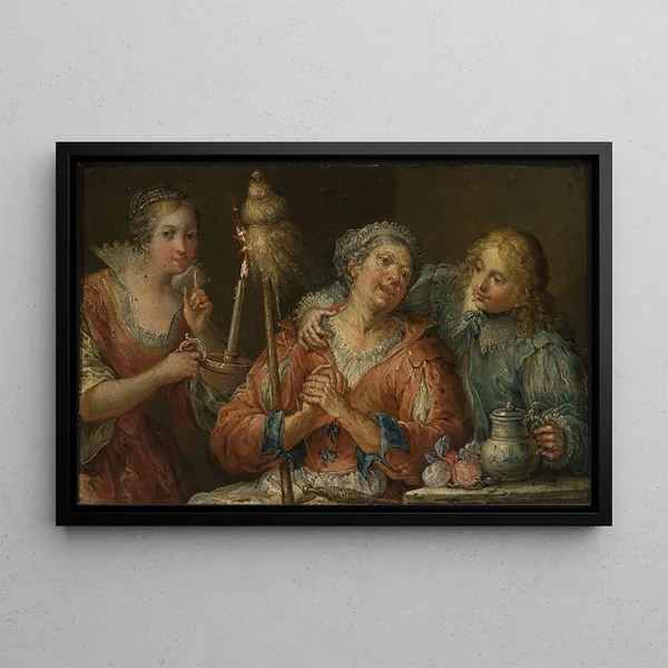 Cour - Johann Georg Platzer — framed artwork on a wall
