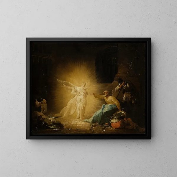 La Libération de saint Pierre - Johann Georg Trautmann — framed artwork on a wall