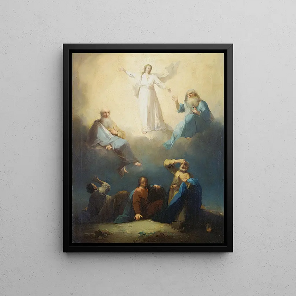 The Transfiguration - Johann Georg Trautmann — framed artwork on a wall