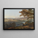 Vue de la ville de Berne et des Alpes - Johann Georg Volmar — framed artwork on a wall