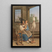 Gentle motherhood - Johann Georg Volmar — framed artwork on a wall