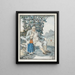 Autumn Seasons Calendar Painting - Johann Georg Volmar — framed artwork on a wall