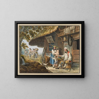 Letters - Johann Georg Volmar — framed artwork on a wall