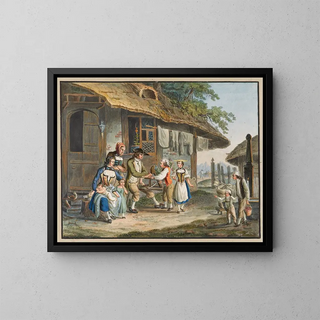 The Spring - Johann Georg Volmar — framed artwork on a wall