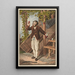 Peasant of Morat from the surroundings of the city - Johann Georg Volmar — framed artwork on a wall