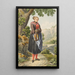 Peasant painting of the canton of Basel - Johann Georg Volmar — framed artwork on a wall