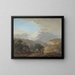 View of Mont Blanc in the Salenges Valley - Johann Georg Volmar — framed artwork on a wall