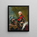 Portrait of Duke Carl II August of Palatinate-Zweibrücken as Hereditary Prince of Bavaria - Johann Georg Ziesenis — framed artwork on a wall