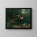 Still life of boars - Johann Georg de Hamilton — framed artwork on a wall