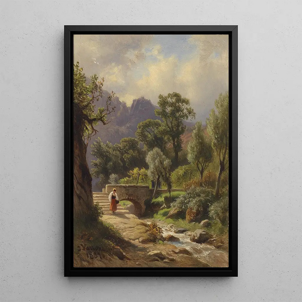On the way back - Giovanni Battista Varano — framed artwork on a wall