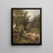 Boys bathing at the edge of the stream - Giovanni Battista Varano — framed artwork on a wall