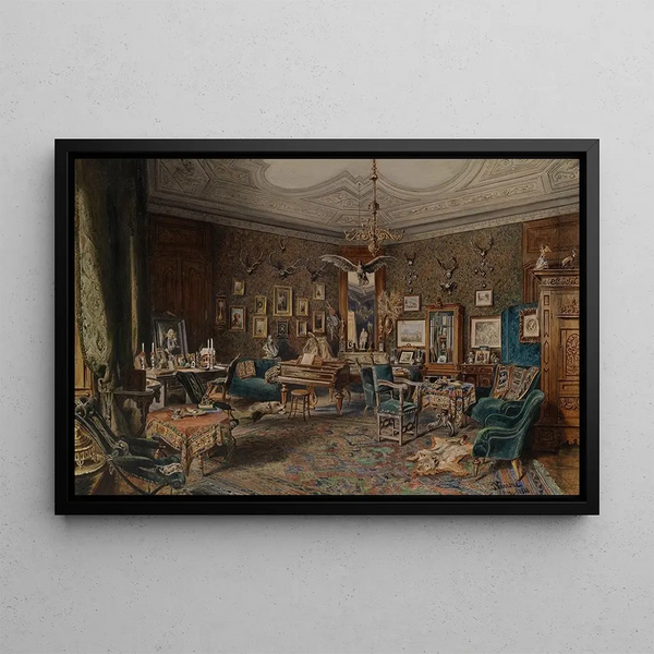 Interior Seigneurial Painting - Giovanni Battista Varano — framed artwork on a wall