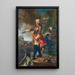 The Prince Eugene of Savoy as a General - Johann Gottfried Auerbach — framed artwork on a wall