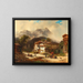 Visit to the Countryside - Johann Gottfried Pulian — framed artwork on a wall
