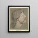 Head of Christ - Johann Gottfried Seuter — framed artwork on a wall