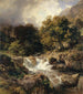 Landscape painting with patterns of the Murg valley near Lake Walenstadt - Johann Gottfried Steffan — artwork view